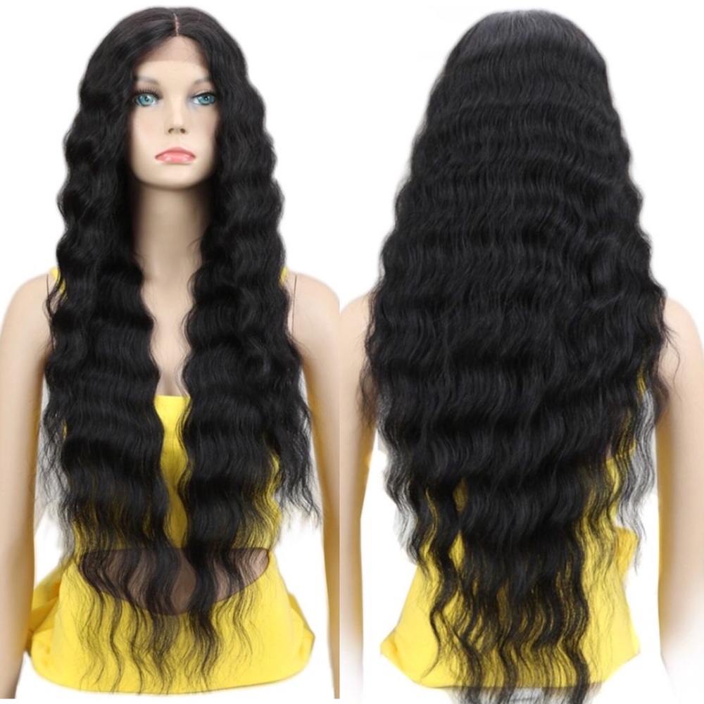 ✨30” BLACK CELEB STATUS WAVY LACEFRONT WIG *NWT* ✨